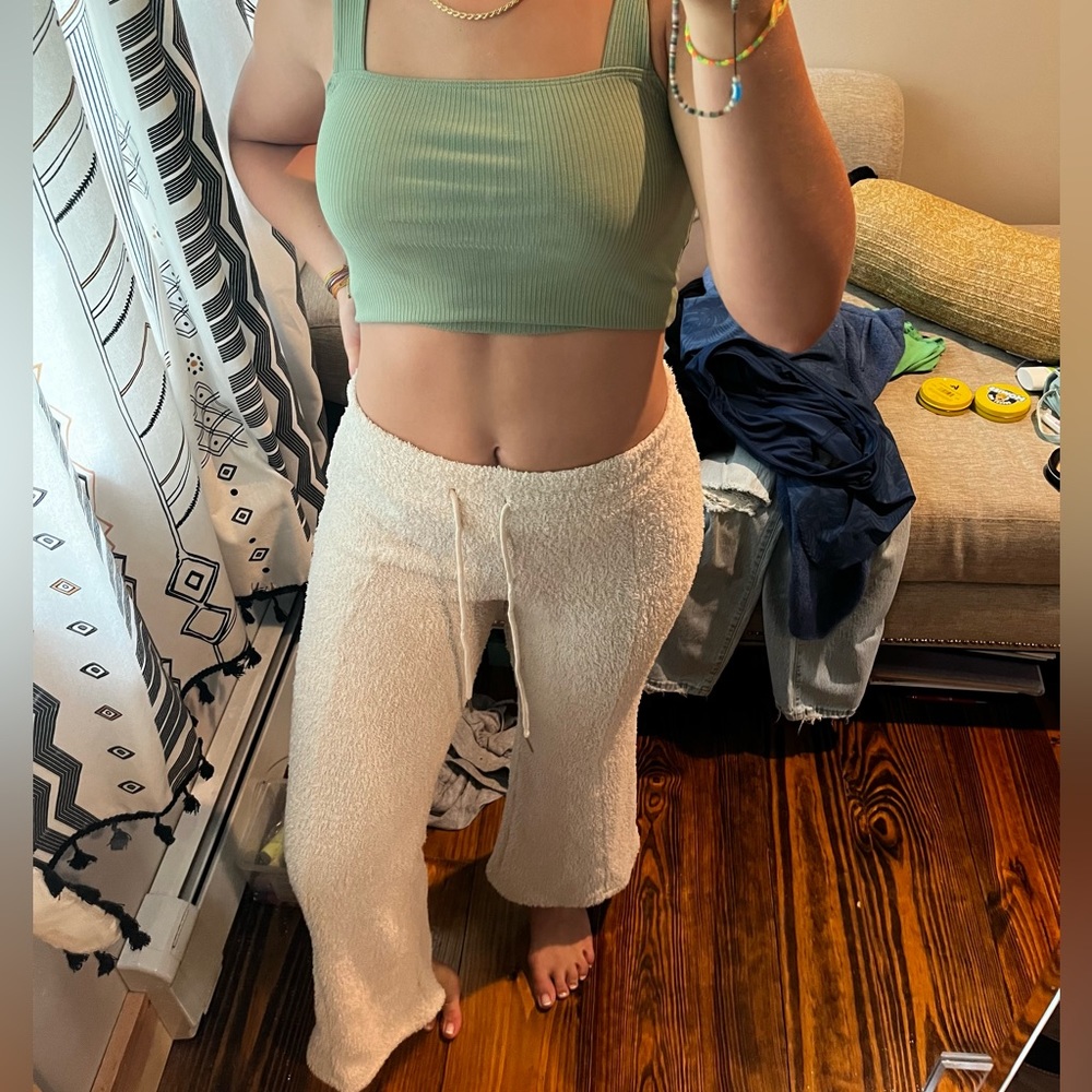 REWASH COZY WIDE LEG PANTS